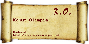 Kohut Olimpia névjegykártya